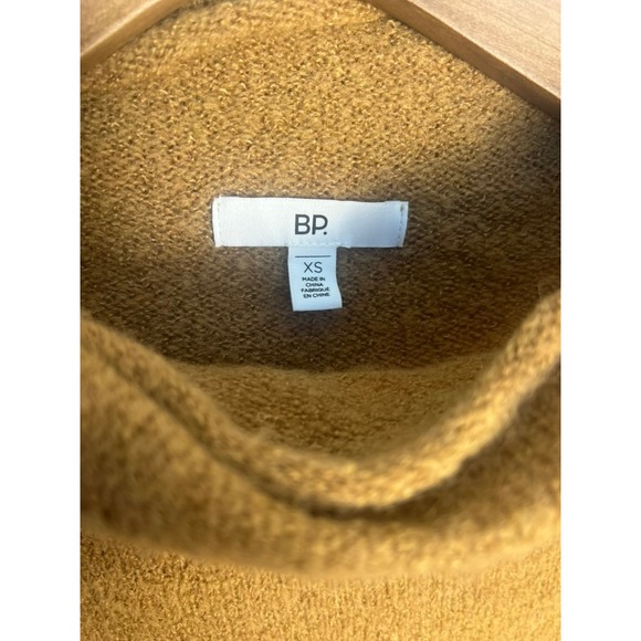 BP Wm XS Camel Brown Cozy Knit Turtleneck Sweater Dress - Picture 2 of 7